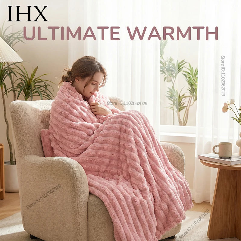 Coperta Multifunzionale in Poliestere con Design Elegante | Morbida e Calda per Comfort Quotidiano 0