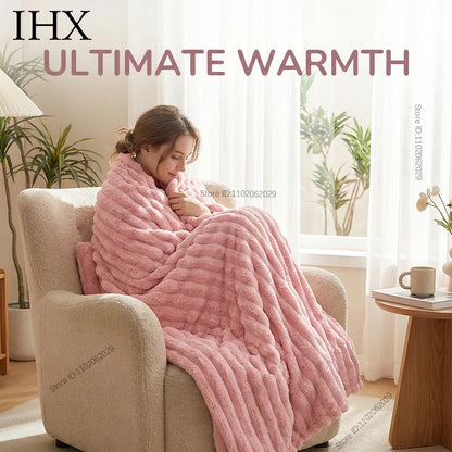 Coperta Multifunzionale in Poliestere con Design Elegante | Morbida e Calda per Comfort Quotidiano 0