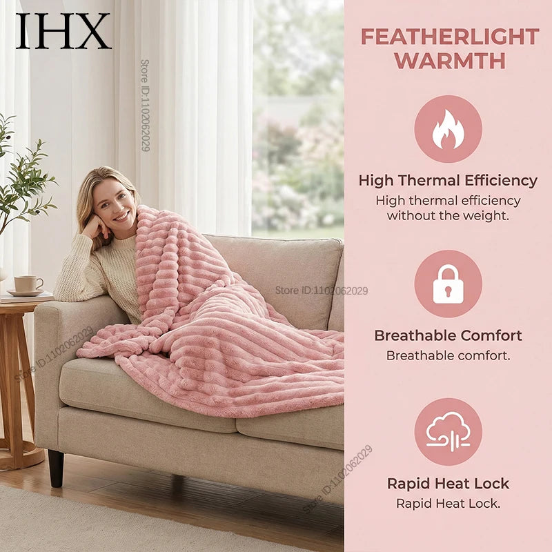 Coperta Multifunzionale in Poliestere con Design Elegante | Morbida e Calda per Comfort Quotidiano 1