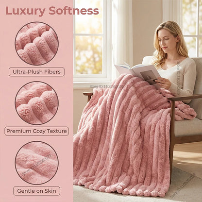 Coperta Multifunzionale in Poliestere con Design Elegante | Morbida e Calda per Comfort Quotidiano 3