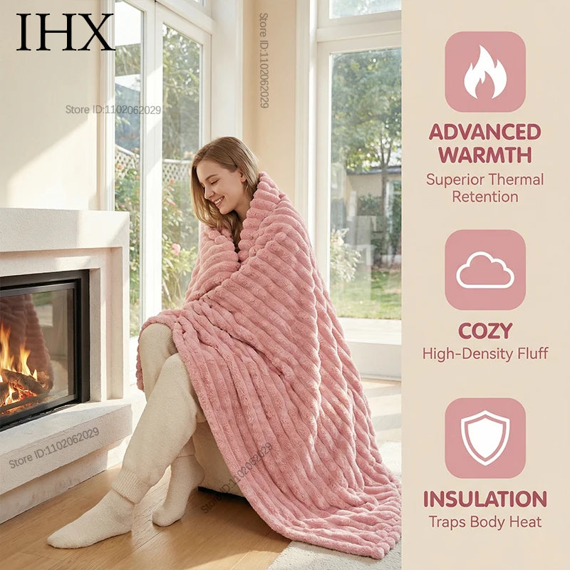 Coperta Multifunzionale in Poliestere con Design Elegante | Morbida e Calda per Comfort Quotidiano 5