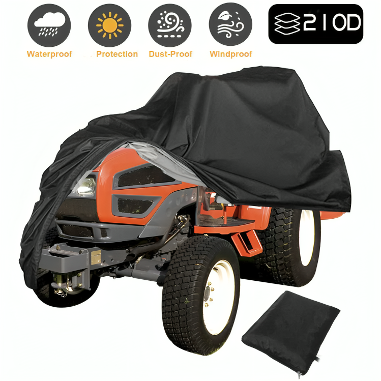 Universal Waterproof Lawn Mower Cover in 420D Fabric | Full Protection for All Weather Conditions