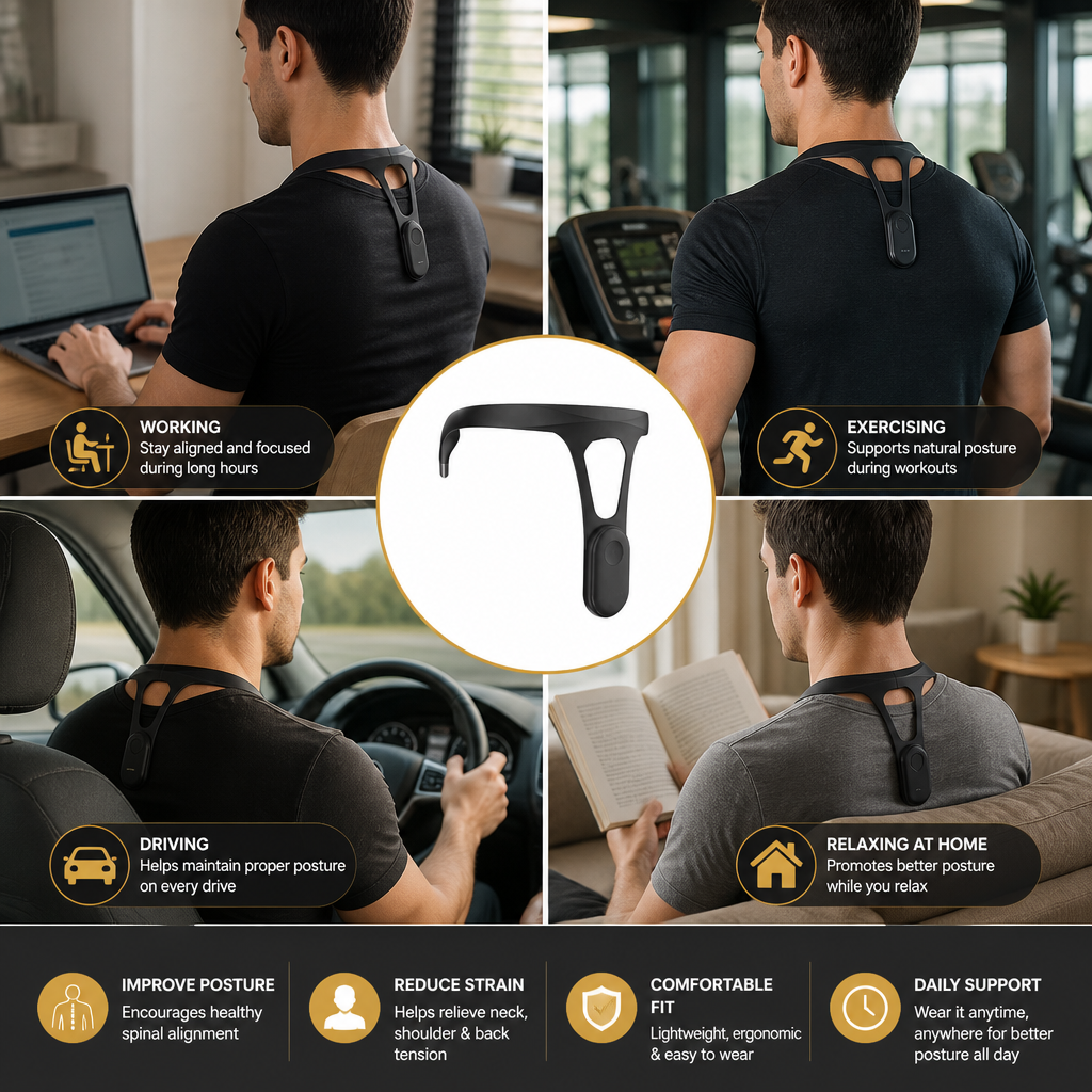 Correttore Posturale Ergonomico | Dispositivo di Supporto per la Schiena con Design Confortevole | Migliora la Postura Quotidiana 4
