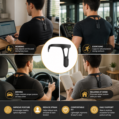 Correttore Posturale Ergonomico | Dispositivo di Supporto per la Schiena con Design Confortevole | Migliora la Postura Quotidiana 4