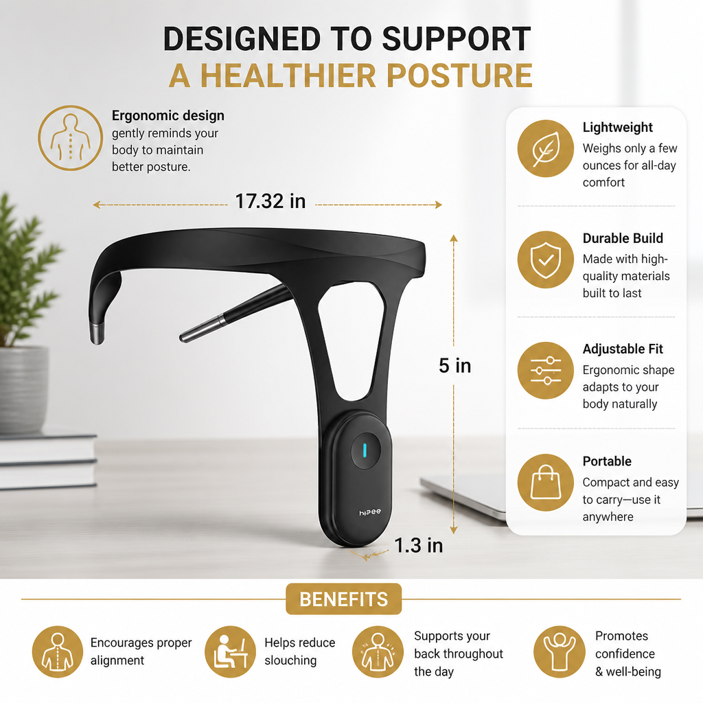Correttore Posturale Ergonomico | Dispositivo di Supporto per la Schiena con Design Confortevole | Migliora la Postura Quotidiana 5