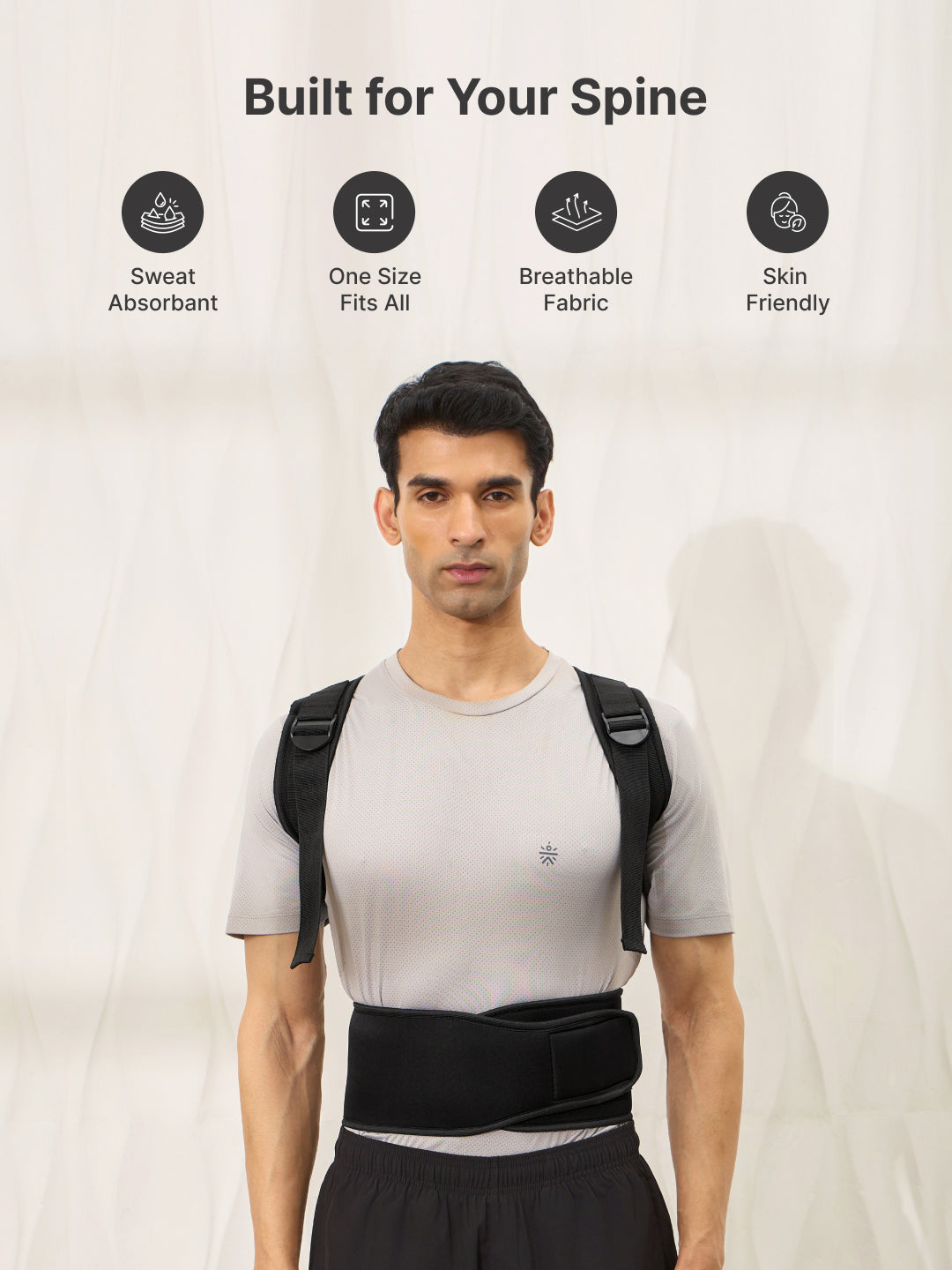 Correttore Posturale Universale | Correttore di Postura in Neoprene Traspirante con Cinghie Regolabili | Comfort e Allineamento per Uomini e Donne 2