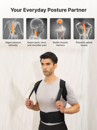 Correttore Posturale Universale | Correttore di Postura in Neoprene Traspirante con Cinghie Regolabili | Comfort e Allineamento per Uomini e Donne 5
