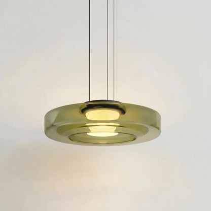 CristalloVerde | Elegante Lampada a Sospensione Moderna in Vetro Verde 1