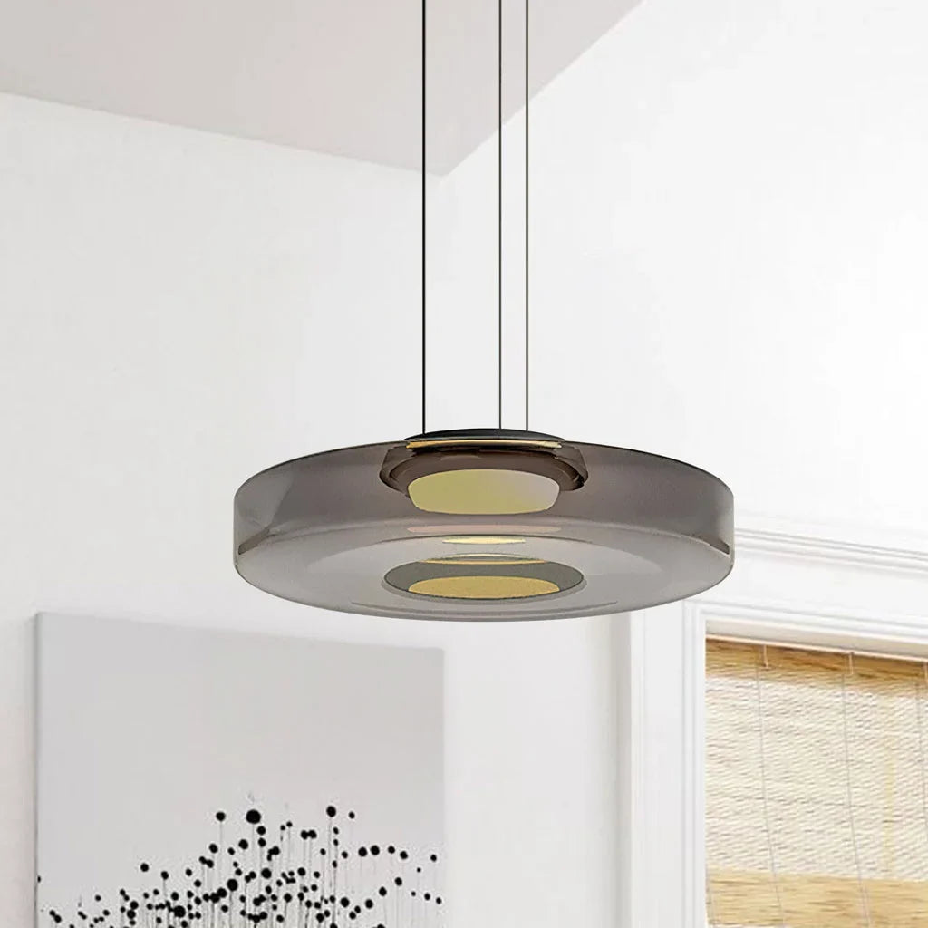 CristalloVerde | Elegante Lampada a Sospensione Moderna in Vetro Verde 15