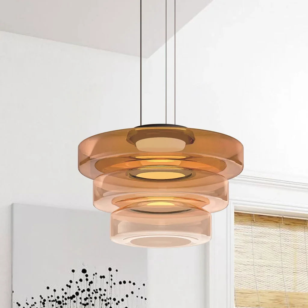 CristalloVerde | Elegante Lampada a Sospensione Moderna in Vetro Verde 16