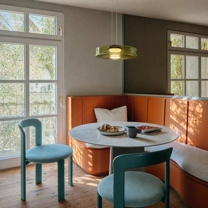 CristalloVerde | Elegante Lampada a Sospensione Moderna in Vetro Verde 3