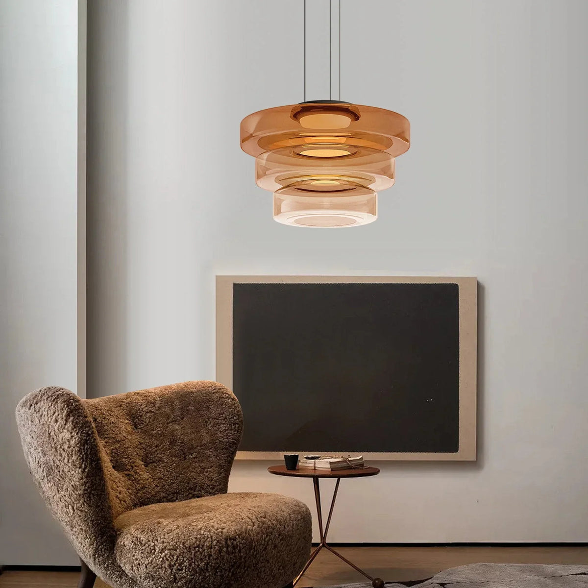 CristalloVerde | Elegante Lampada a Sospensione Moderna in Vetro Verde 8