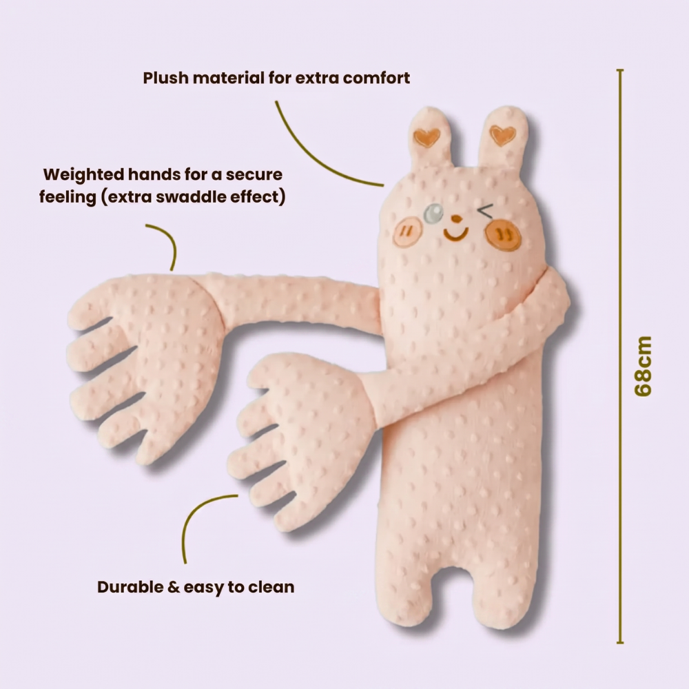 CuddleNest | Peluche Compagno di Sonno Morbido con Braccia Lunghe | Comfort Rilassante per Bambini 4