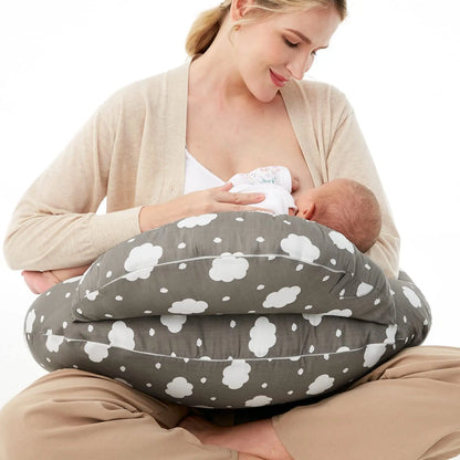 Cuscino Allattamento Ergonomico con Supporto Regolabile in Cotone per Comfort e Sicurezza durante l'Allattamento 6