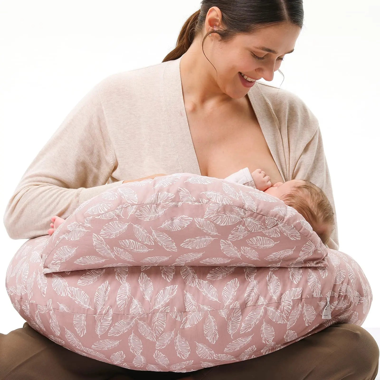 Cuscino Allattamento Ergonomico con Supporto Regolabile in Cotone per Comfort e Sicurezza durante l'Allattamento 7