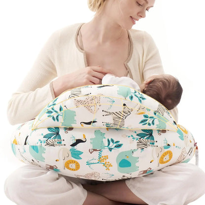 Cuscino Allattamento Ergonomico con Supporto Regolabile in Cotone per Comfort e Sicurezza durante l'Allattamento 8