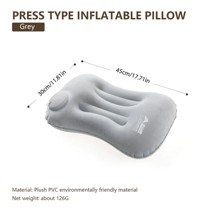 Cuscino Campeggio Gonfiabile con Pompa Integrata | Leggero e Compatto per Comfort Ottimale in Viaggio 7
