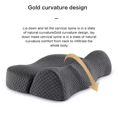 Cuscino Cervicale Ergonomico | Cuscino Memory Foam con Design Sagomato | Supporto Ideale per Dormire di Fianco 2