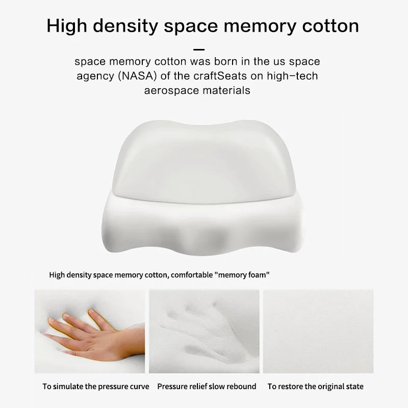 Cuscino Cervicale Ergonomico | Cuscino Memory Foam con Design Sagomato | Supporto Ideale per Dormire di Fianco 3