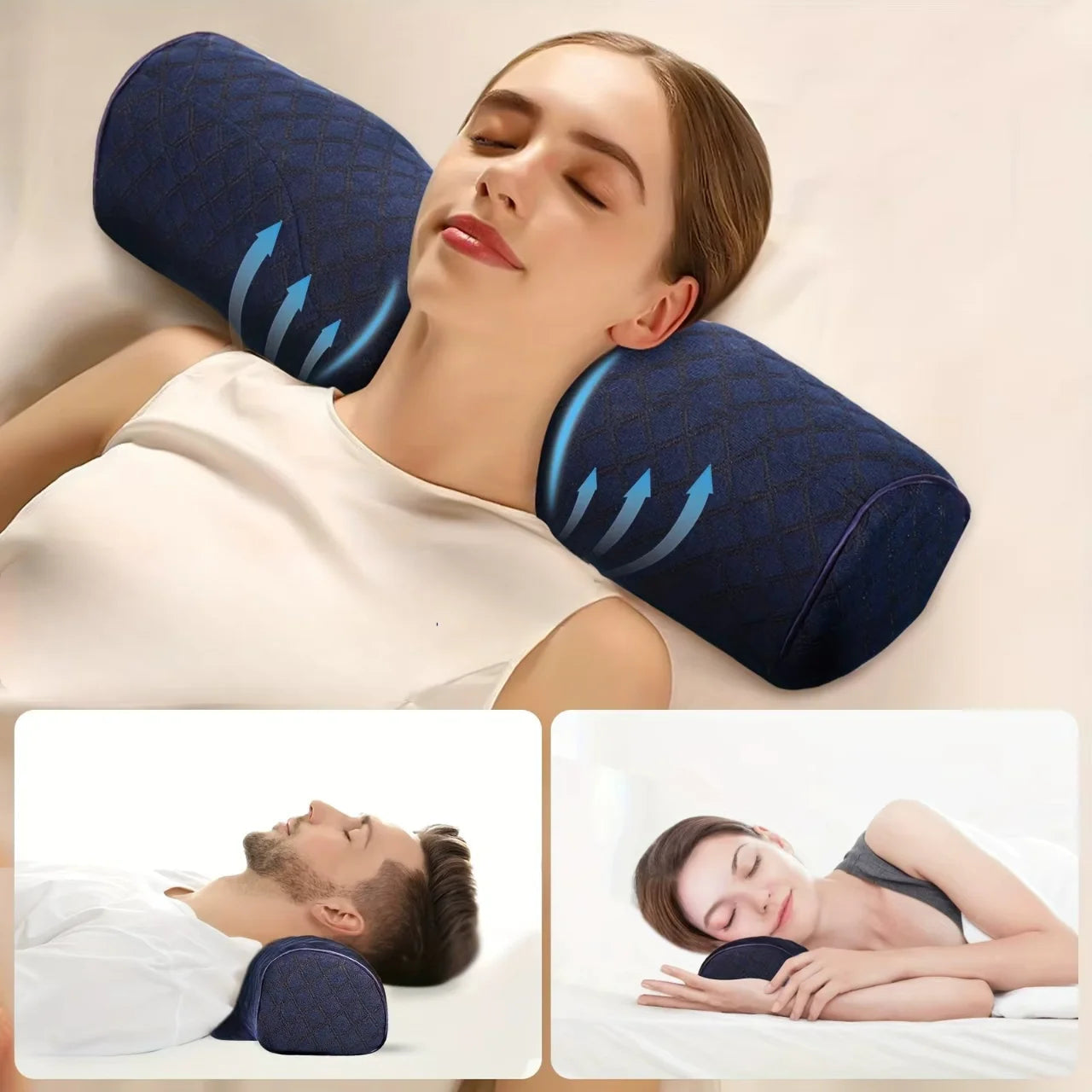 Cuscino Cervicale Ergonomico con Memory Foam per Supporto Ottimale | Cuscino Ortopedico per Sonno Ristoratore 1