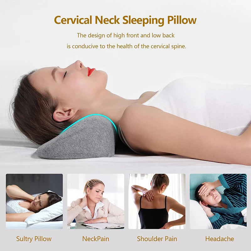 Cuscino Cervicale Ergonomico in Memory Foam con Rivestimento Traspirante | Supporto Ideale per un Sonno Ristoratore 1