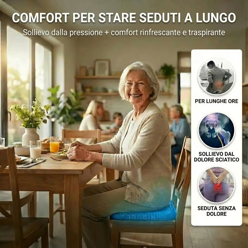 Cuscino Ergonomico Cervicale con Supporto Ottimale in Gel per Sonno Ristoratore 1
