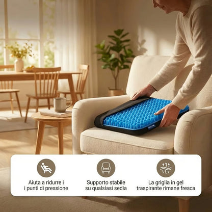 Cuscino Ergonomico Cervicale con Supporto Ottimale in Gel per Sonno Ristoratore 2