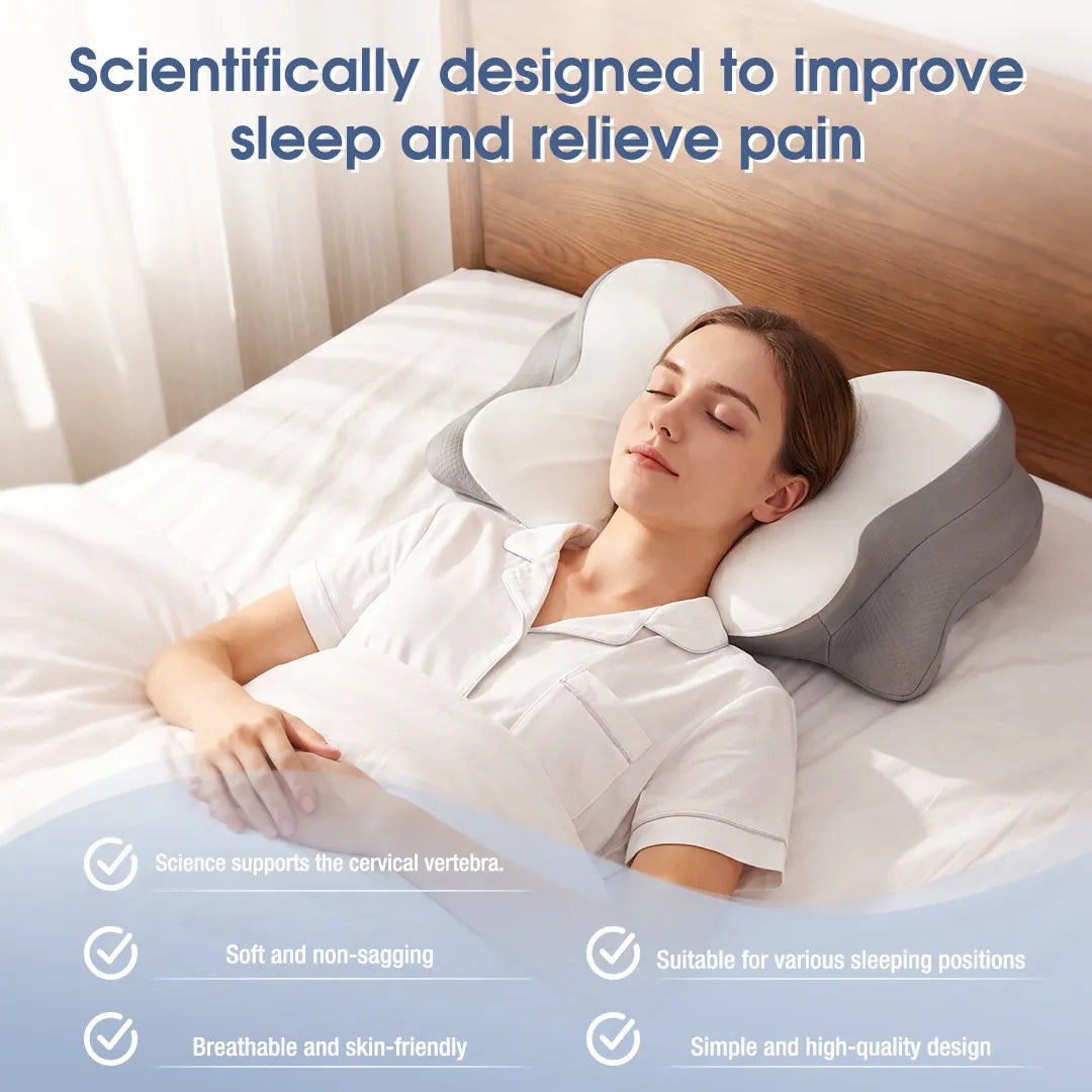 Cuscino Ergonomico Cervicale in Memory Foam con Design Multizona | Supporto per Comfort Notturno e Sonno Ristoratore 5