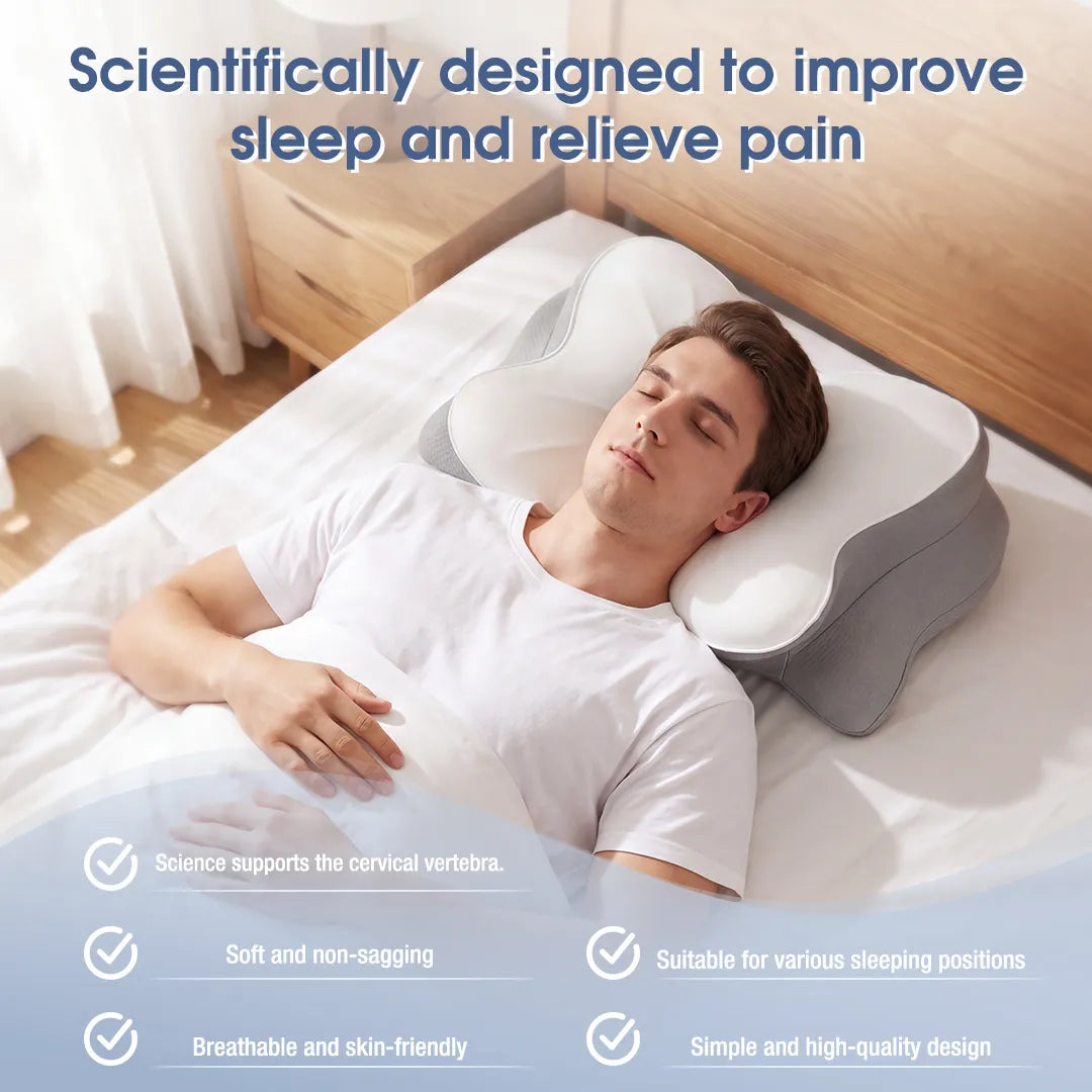 Cuscino Ergonomico Cervicale in Memory Foam con Design Multizona | Supporto per Comfort Notturno e Sonno Ristoratore 6