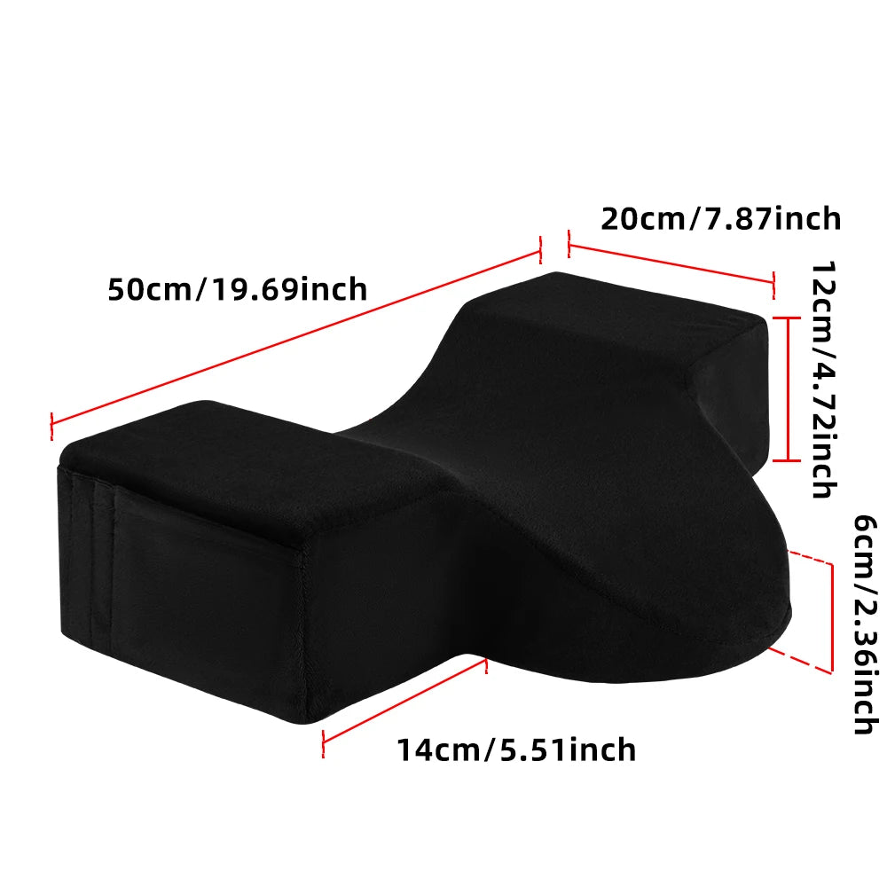 Cuscino Ergonomico per Ciglia Finte in Memory Foam a Forma di U | Comfort Superiore per Trattamenti di Bellezza 1