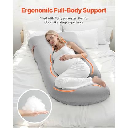 Cuscino Gravidanza Ergonomico | Supporto Completo per Comfort e Relax | Fodera Traspirante per Alleviare Mal di Schiena 2