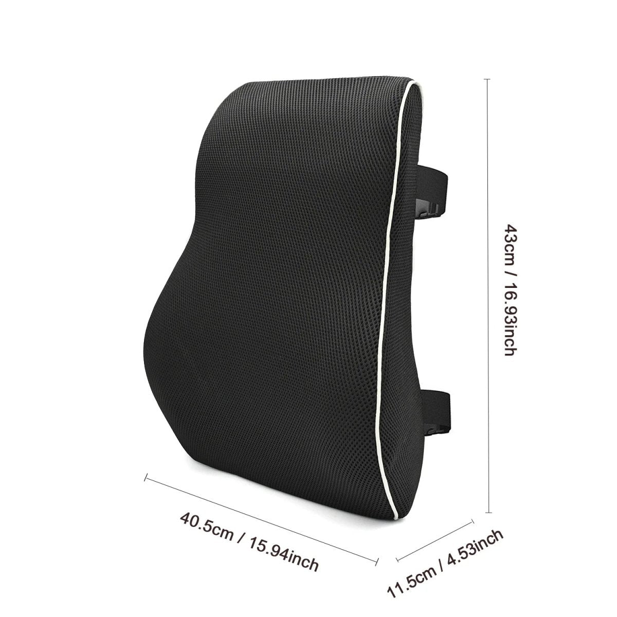 Cuscino Lombare Ergonomico in Memory Foam con Supporto Posturale per Sollievo Mal di Schiena in Auto e Sedia