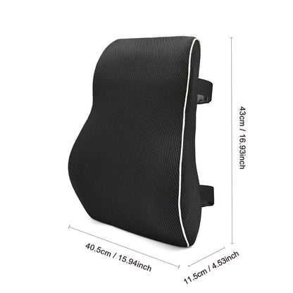 Cuscino Lombare Ergonomico in Memory Foam con Supporto Posturale per Sollievo Mal di Schiena in Auto e Sedia