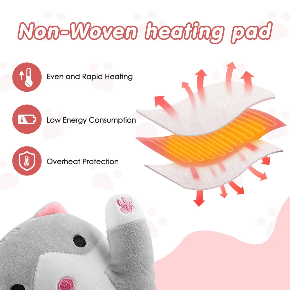 Cuscino Riscaldante USB | Cuscino Riscaldabile con 5 Livelli di Temperatura | Comfort e Sollievo per Crampi Mestruali e Relax 2