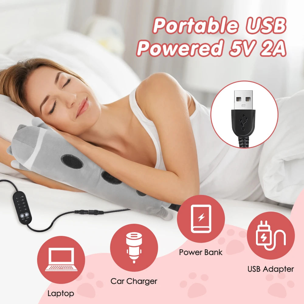 Cuscino Riscaldante USB | Cuscino Riscaldabile con 5 Livelli di Temperatura | Comfort e Sollievo per Crampi Mestruali e Relax 4