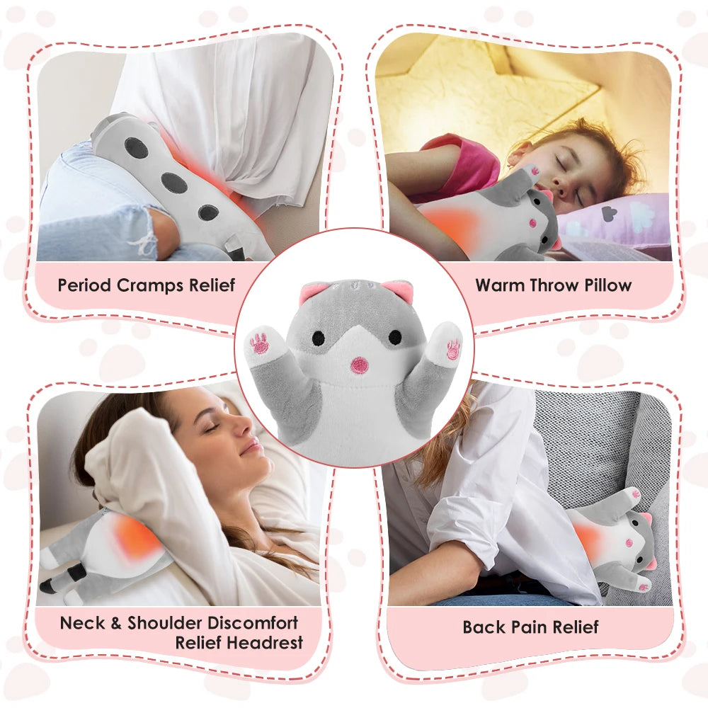 Cuscino Riscaldante USB | Cuscino Riscaldabile con 5 Livelli di Temperatura | Comfort e Sollievo per Crampi Mestruali e Relax 5