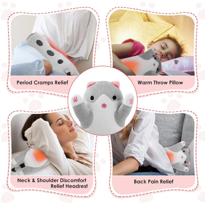 Cuscino Riscaldante USB | Cuscino Riscaldabile con 5 Livelli di Temperatura | Comfort e Sollievo per Crampi Mestruali e Relax 5