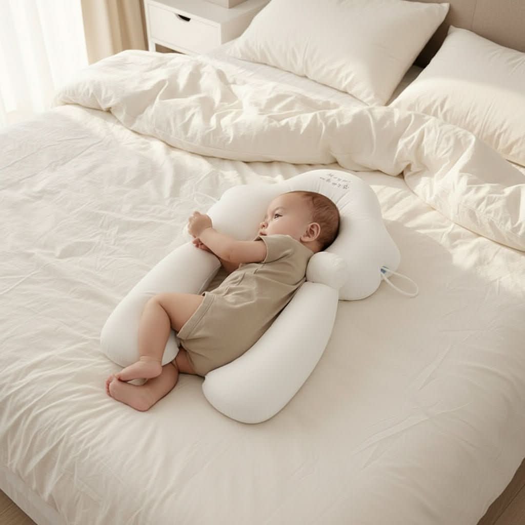 Cuscino per Neonati | Cuscino Ergonomico con Supporto Traspirante | Comfort Ottimale per Sonno Ristoratore 1