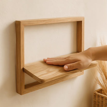 Geometric Wooden Shelf