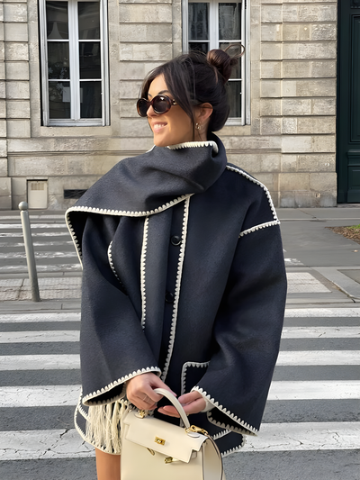 Giacca Invernale Donna con Sciarpa