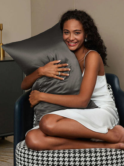 Silk Pillowcase | 30 Momme Silk Pillowcase with Envelope Closure | Comfort and Wellness for Hair and Skin