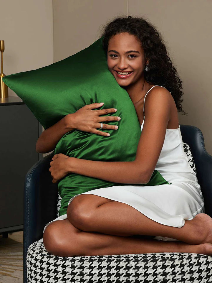 Silk Pillowcase | 30 Momme Silk Pillowcase with Envelope Closure | Comfort and Wellness for Hair and Skin