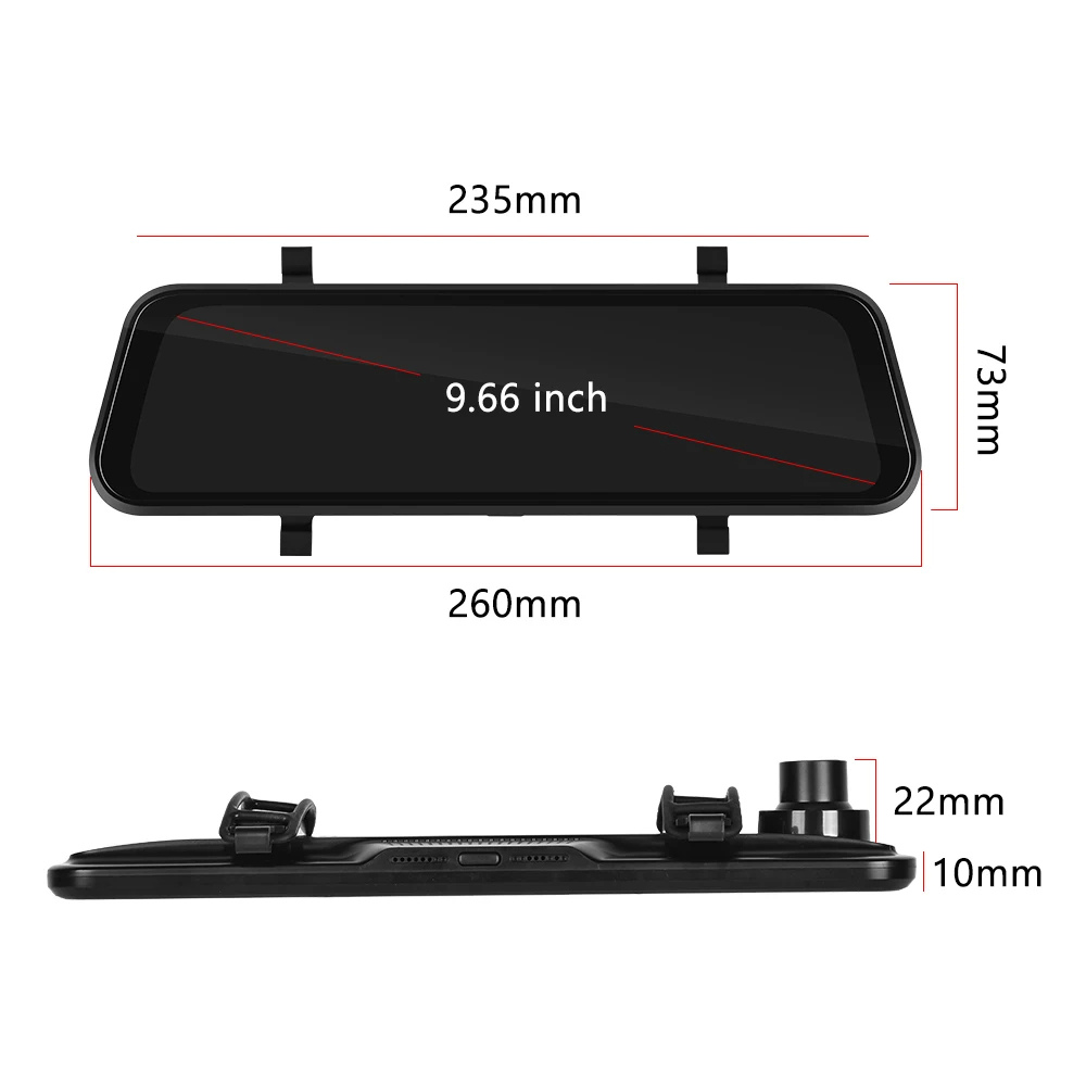 Car Dash Cam | Car Camera with Dual HD 720P Recording | Night Vision and GPS for Advanced Security