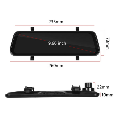 Car Dash Cam | Car Camera with Dual HD 720P Recording | Night Vision and GPS for Advanced Security
