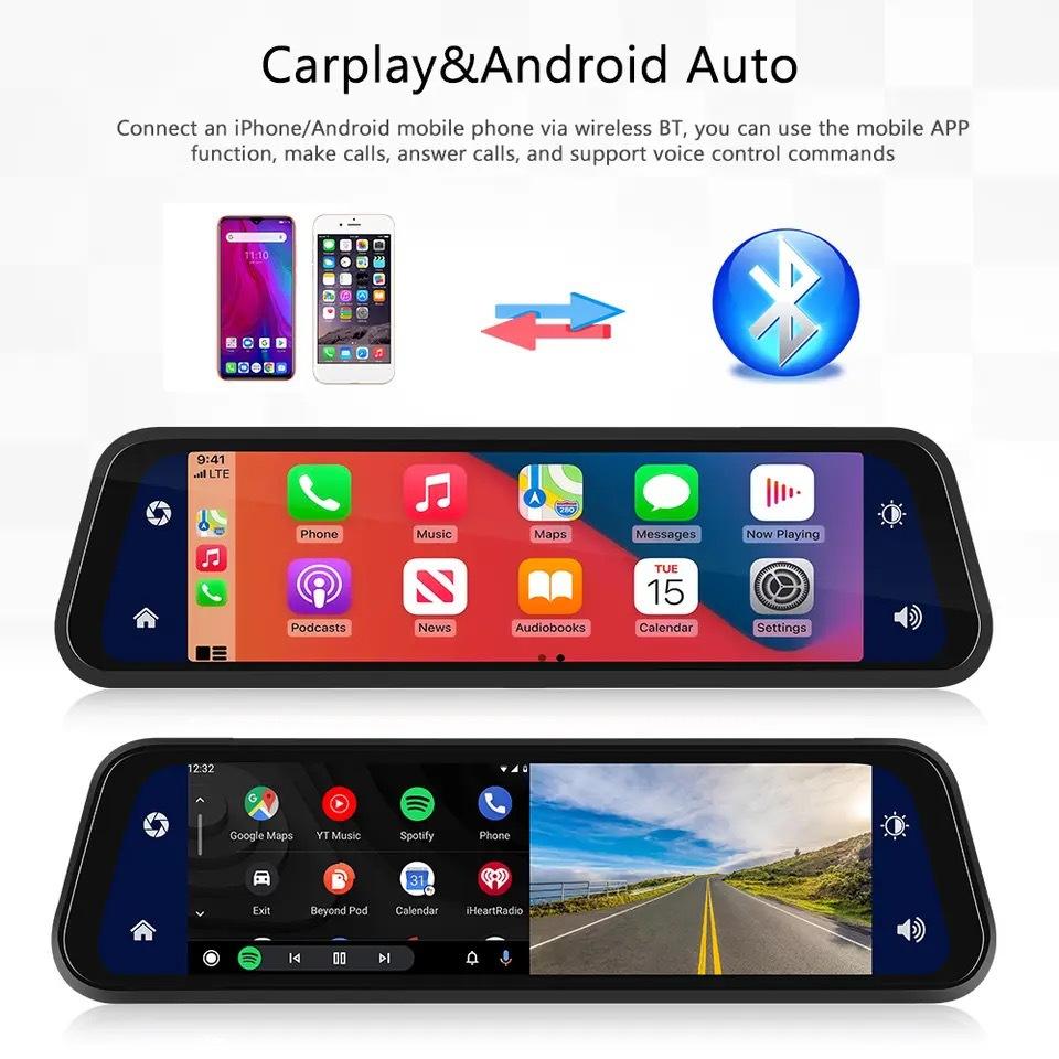 Car Dash Cam | Car Camera with Dual HD 720P Recording | Night Vision and GPS for Advanced Security