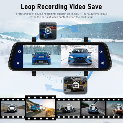 Car Dash Cam | Car Camera with Dual HD 720P Recording | Night Vision and GPS for Advanced Security