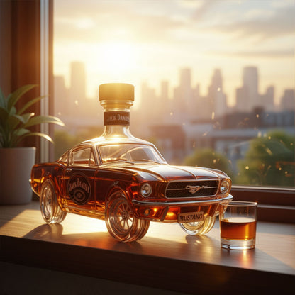 Whiskey Decanter in Mustang Shape | Unique Glass Design for Elegance and Style