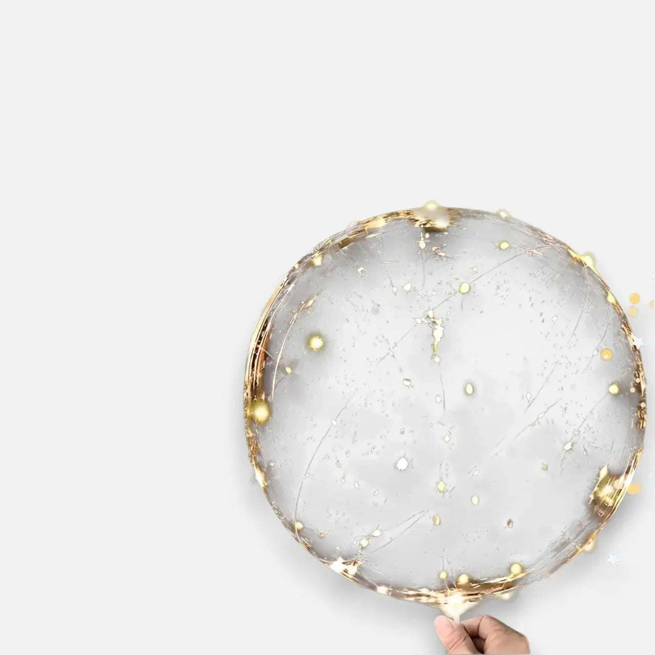 Decorazioni Festive | Palloncini LED Trasparenti con Luce Bianca Calda | Set da 10 per Atmosfera Magica 7