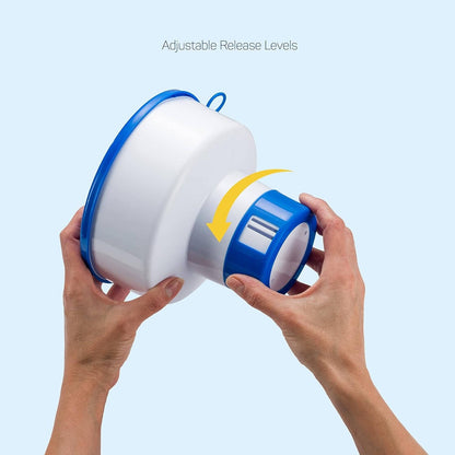 Floating Pool Dispenser with Adjustable Flow Control | Capacity for 4 Tablets for Crystal Clear Water