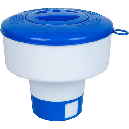 Floating Pool Dispenser with Adjustable Flow Control | Capacity for 4 Tablets for Crystal Clear Water